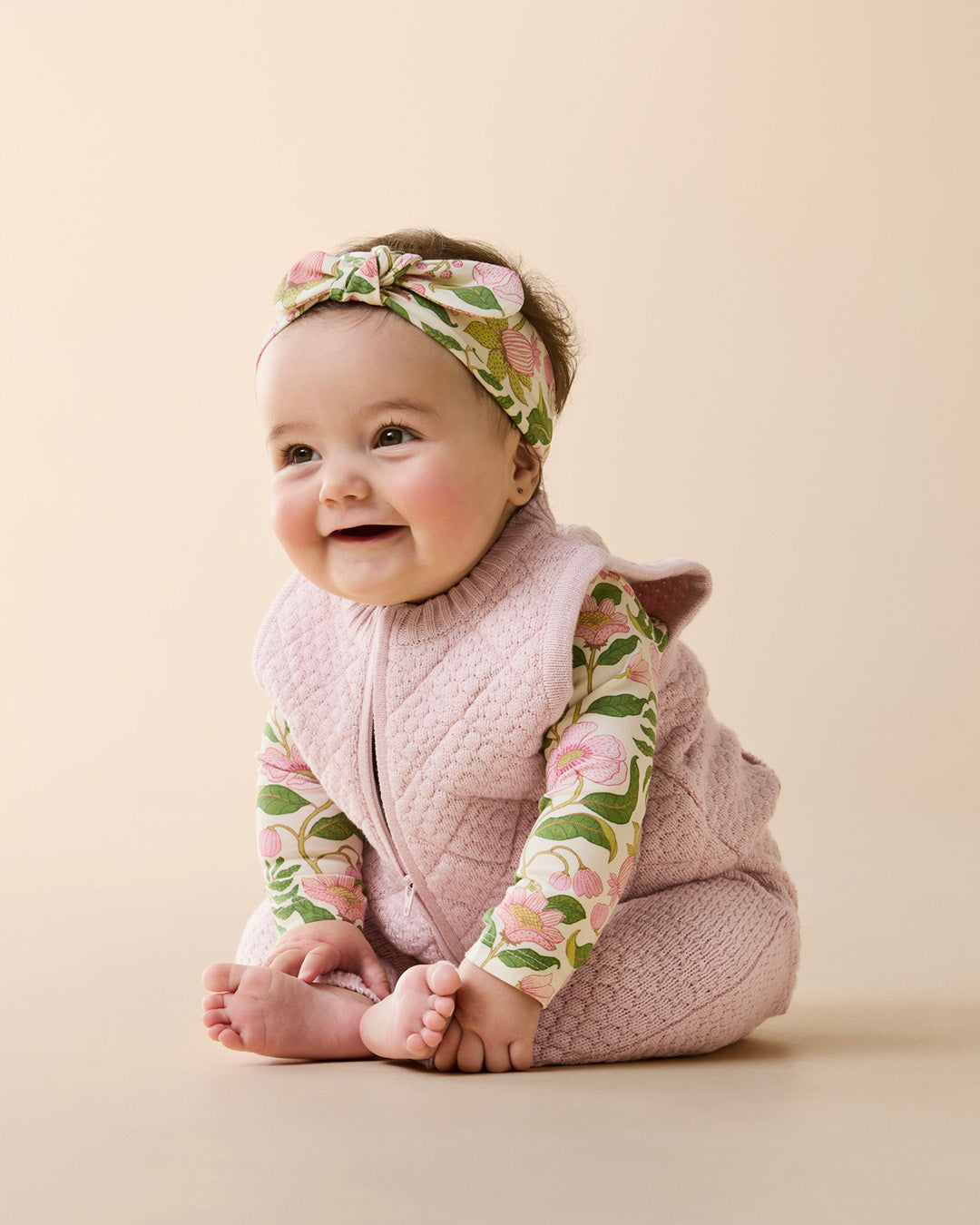 Wilson and Frenchy Girls Organic Knitted Bubble Pant - Marshmellow | Trousers | Bon Bon Tresor