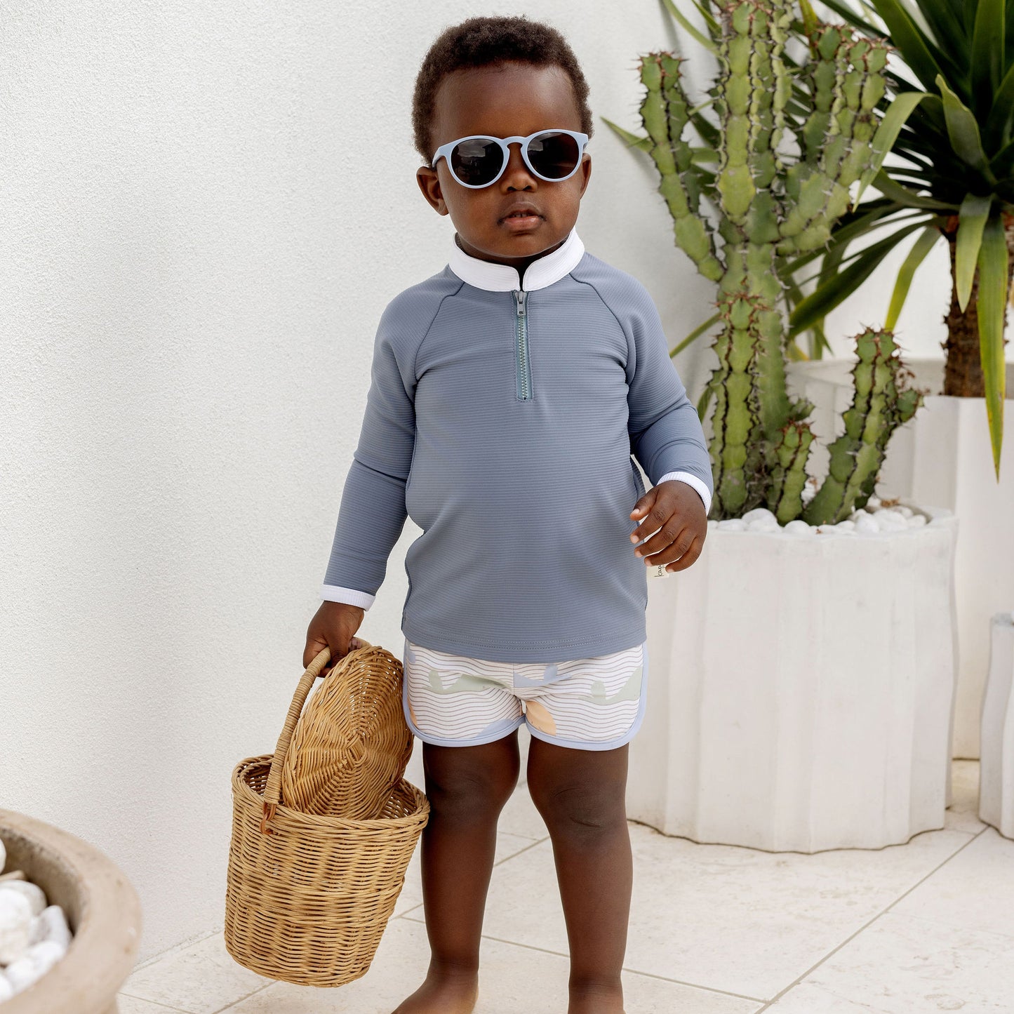 Kapow Kids Save The Whales Swim Trunks UPF50+ | Swimwear | Bon Bon Tresor