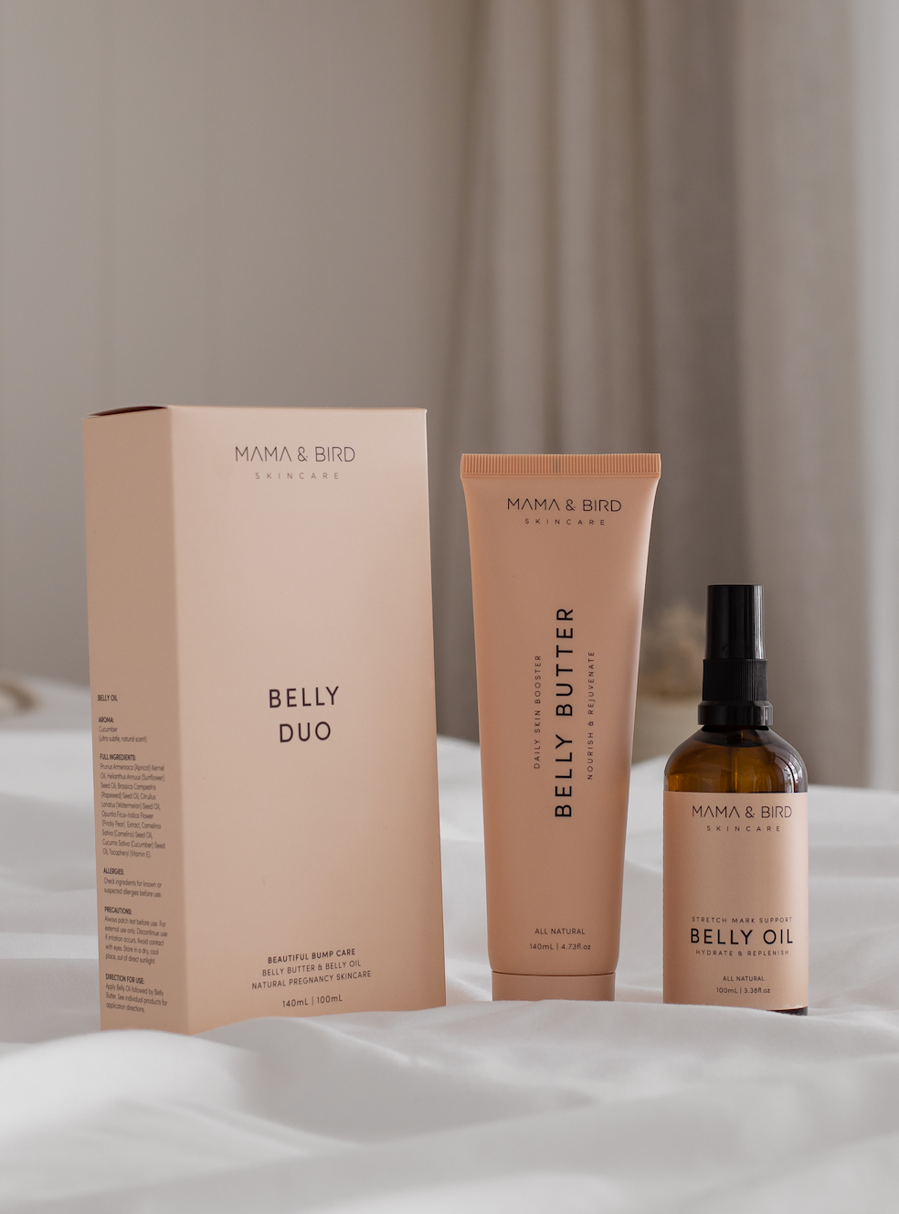 Mama & Bird Skincare Belly Duo Box Set