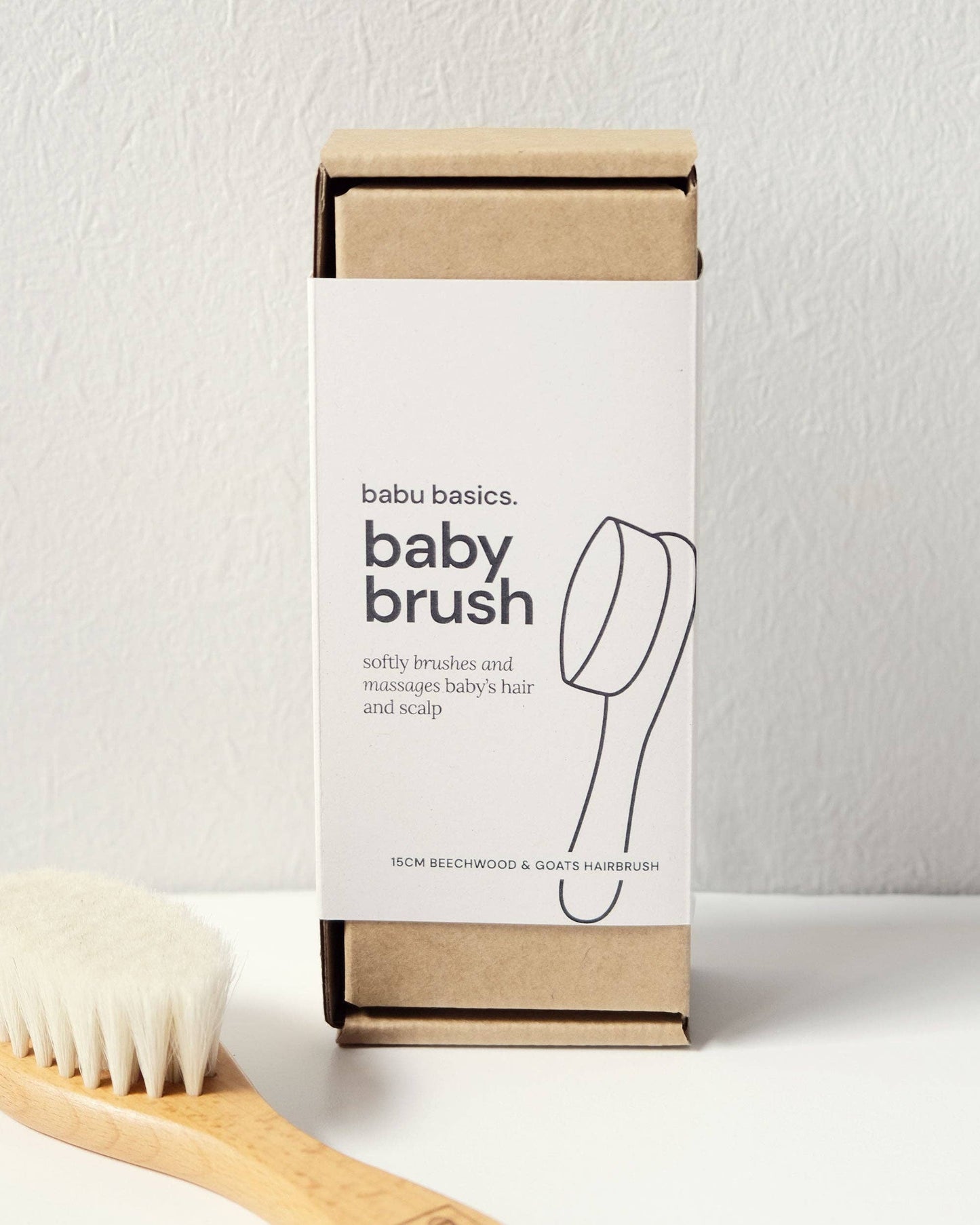 Babu Wooden Baby Hairbrush