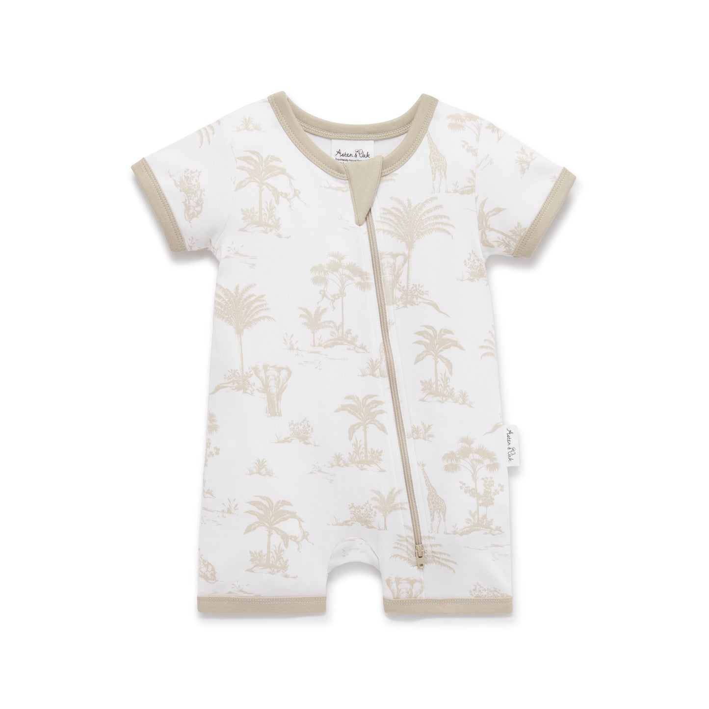 Aster and Oak Jungle Zip Romper | Rompers & Playsuits | Bon Bon Tresor