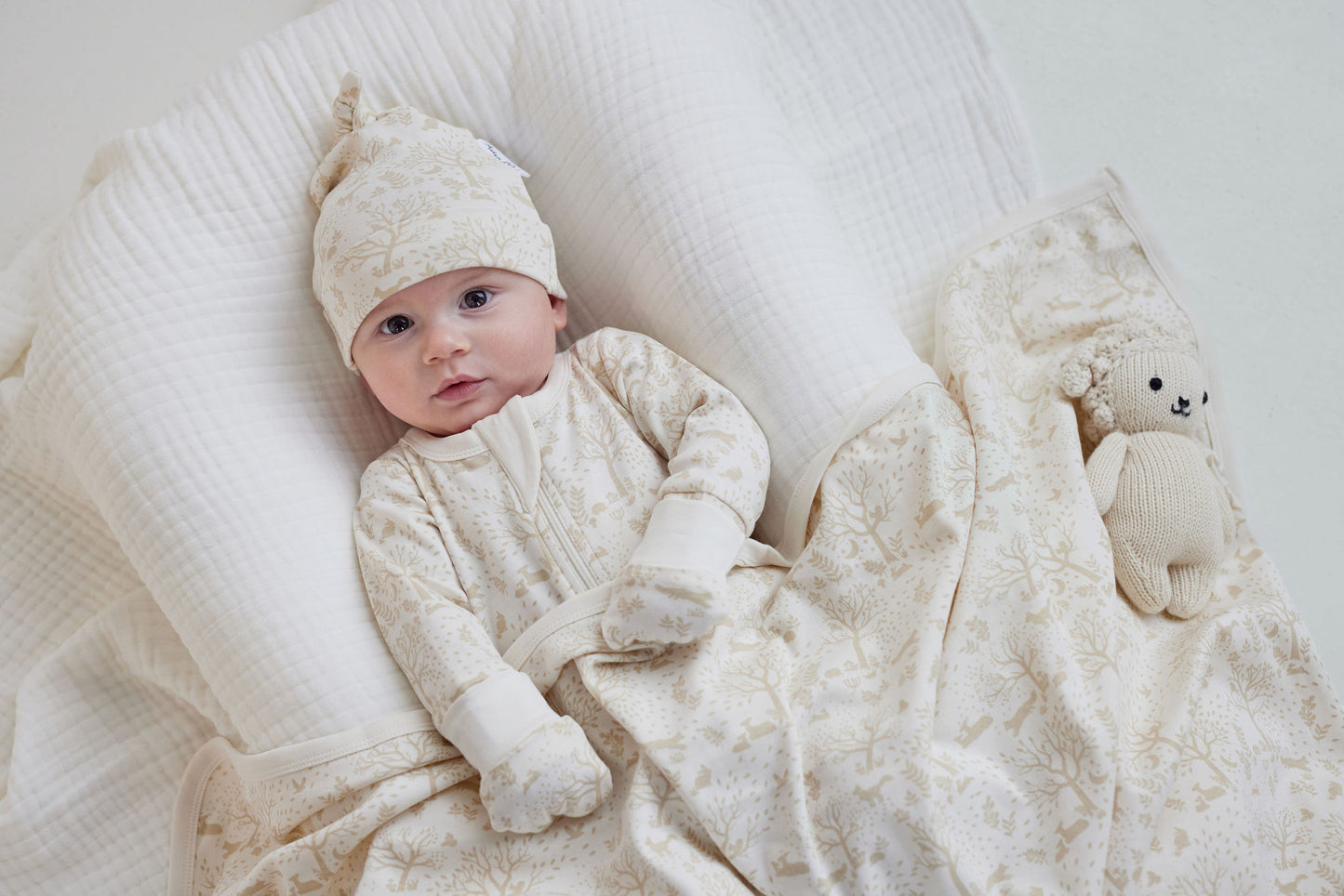 Aster and Oak Woodland Distsy Baby Wrap | Wraps & Swaddles | Bon Bon Tresor