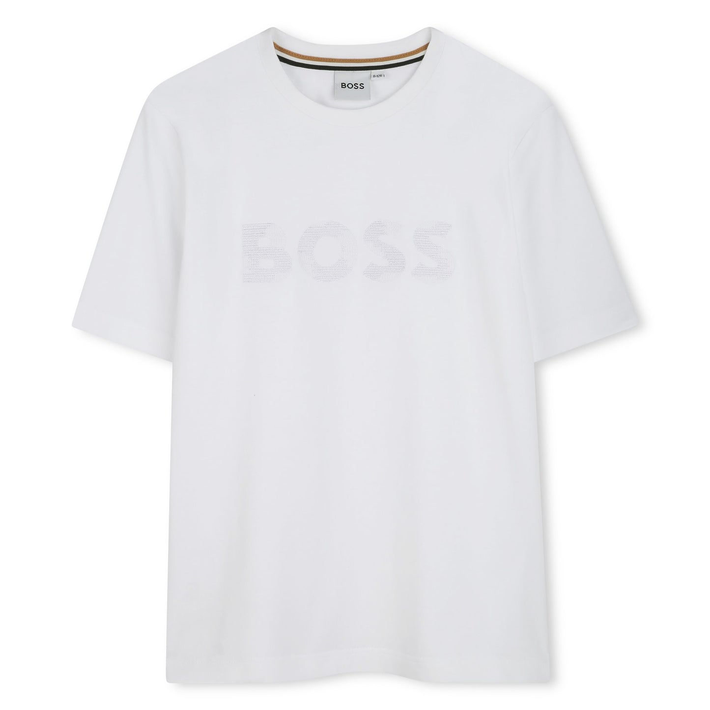 BOSS KIDSWEAR Boys White Cotton T-Shirt | Tops & T-Shirts | Bon Bon Tresor