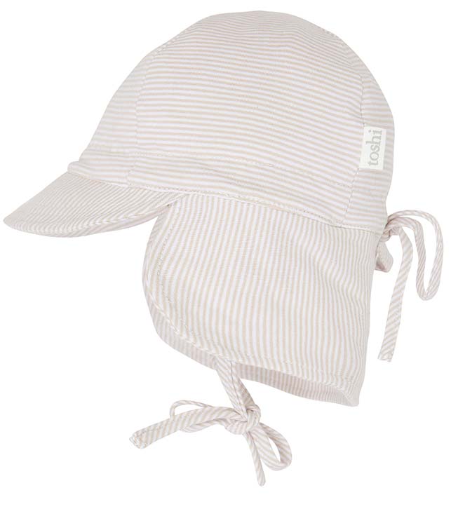 Toshi Flap Cap Baby Peanut | Hats | Bon Bon Tresor