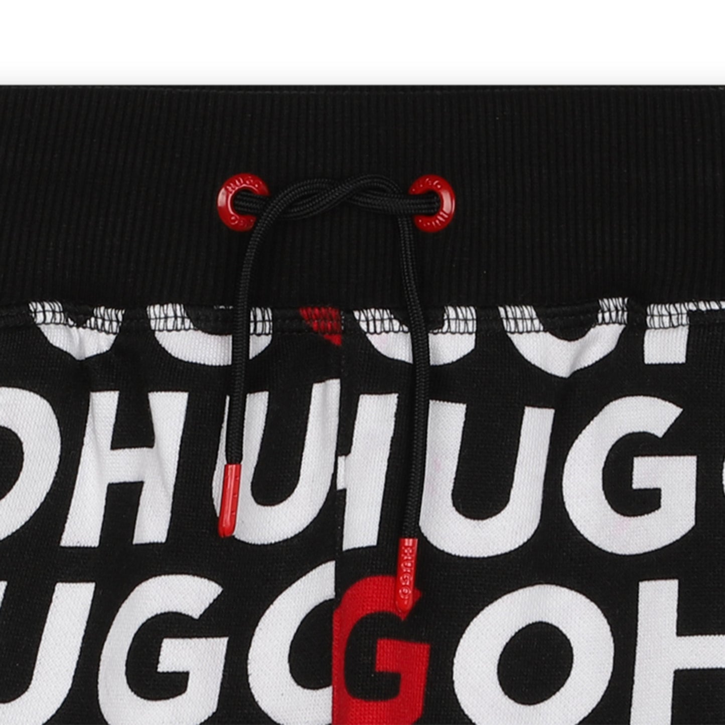 Hugo Kids Boys Monogram Shorts Black | Shorts | Bon Bon Tresor