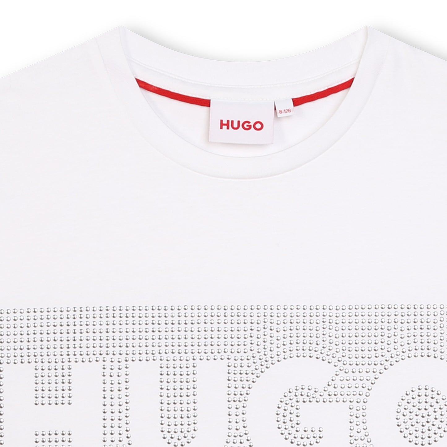 Hugo Kids Girls Short Sleeve T-Shirt - White | Tops & T-Shirts | Bon Bon Tresor