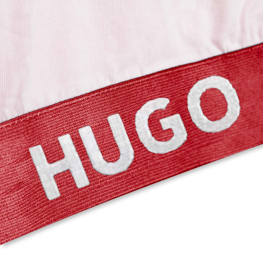 Hugo Kids Girls Short Sleeve Crop Top T-Shirt - Pink | Tops | Bon Bon Tresor
