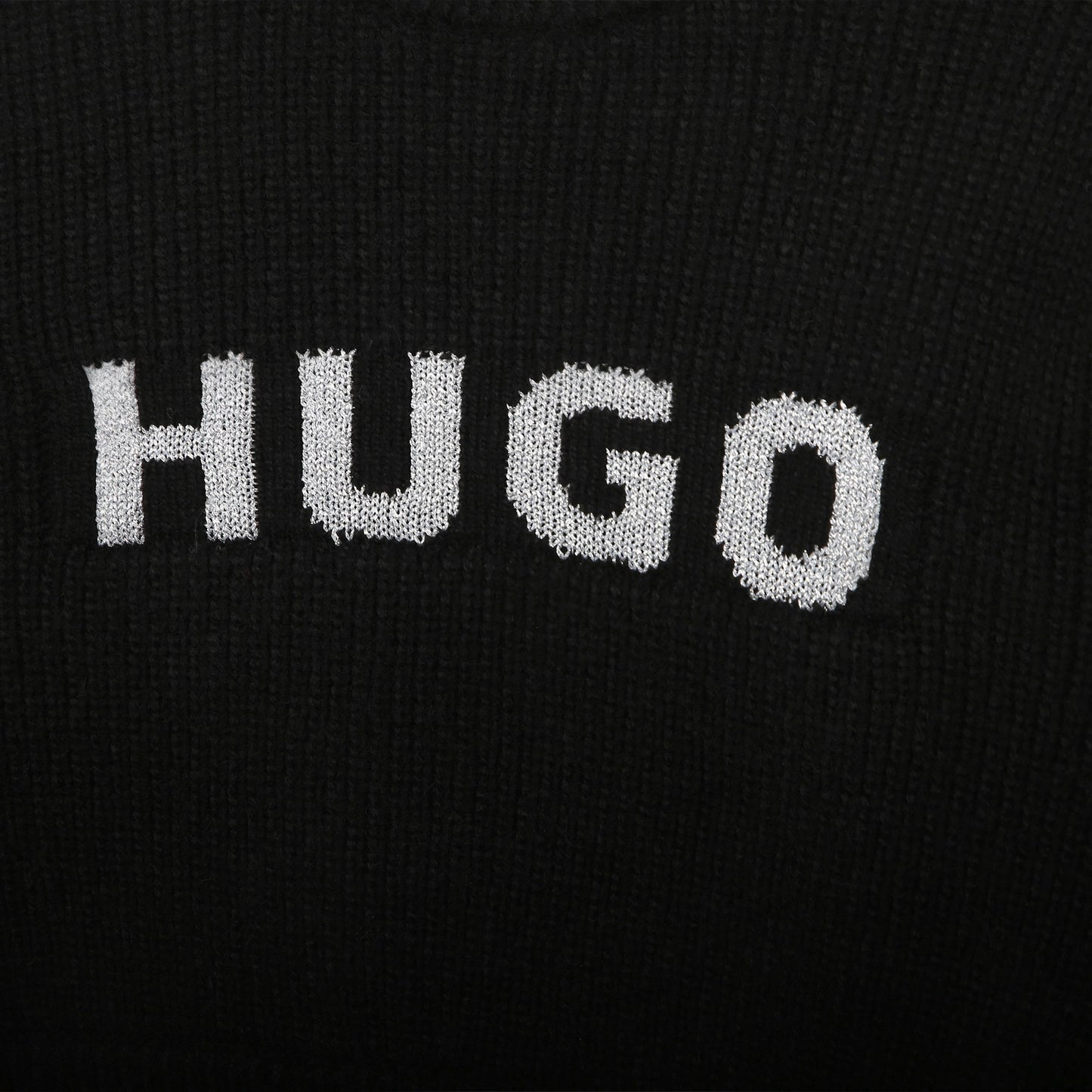 Hugo Kids Girls Cropped Sweater - Black | Sweaters & Knitwear | Bon Bon Tresor