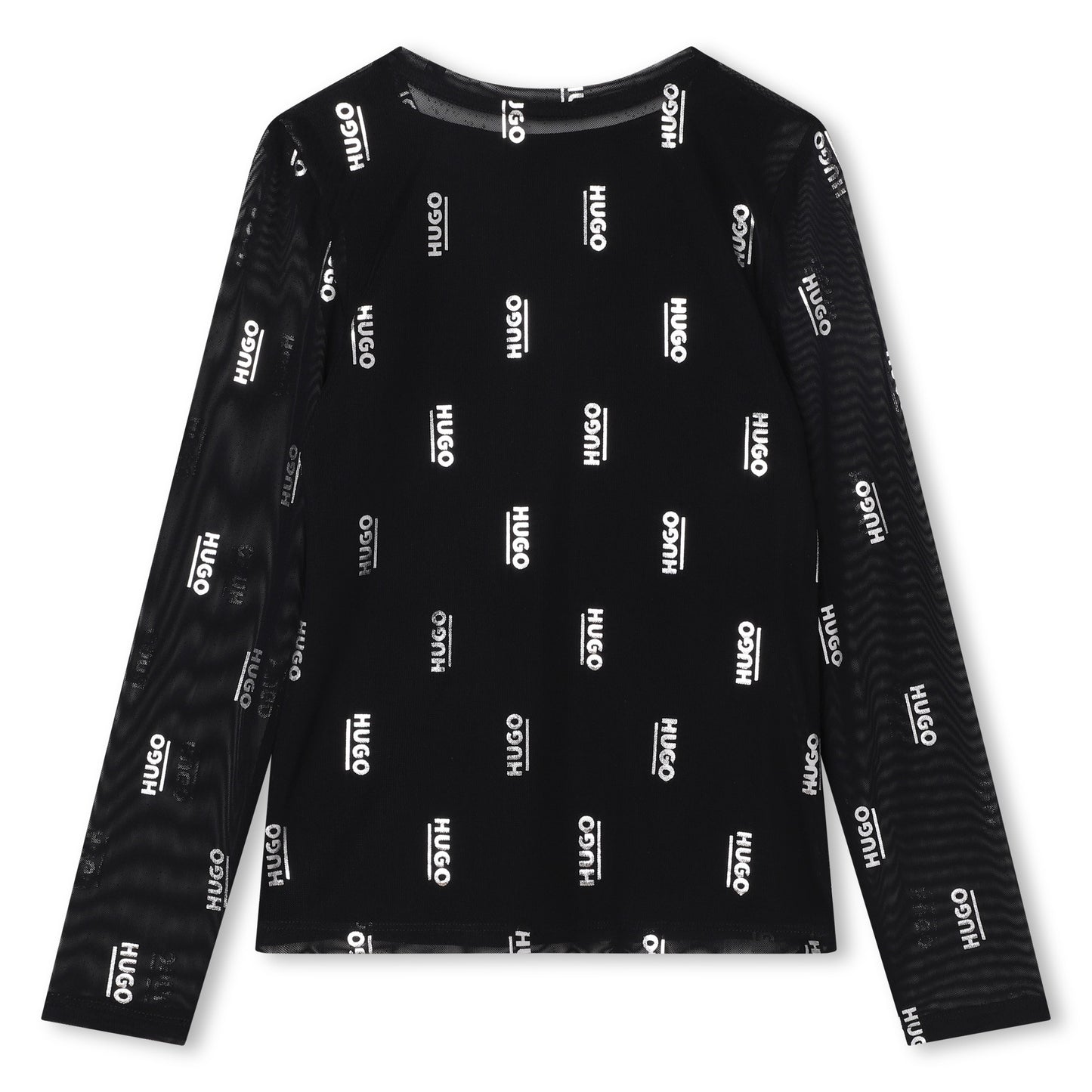 Hugo Kids Girls 2 in 1 Long Sleeve T-Shirt - Black | Tops & T-Shirts | Bon Bon Tresor