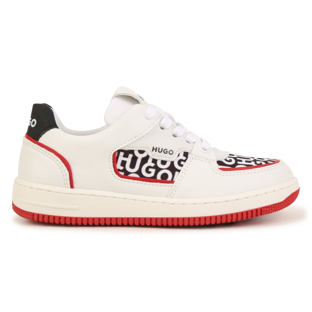 Hugo Kids Boys Trainers White | Sneakers | Bon Bon Tresor