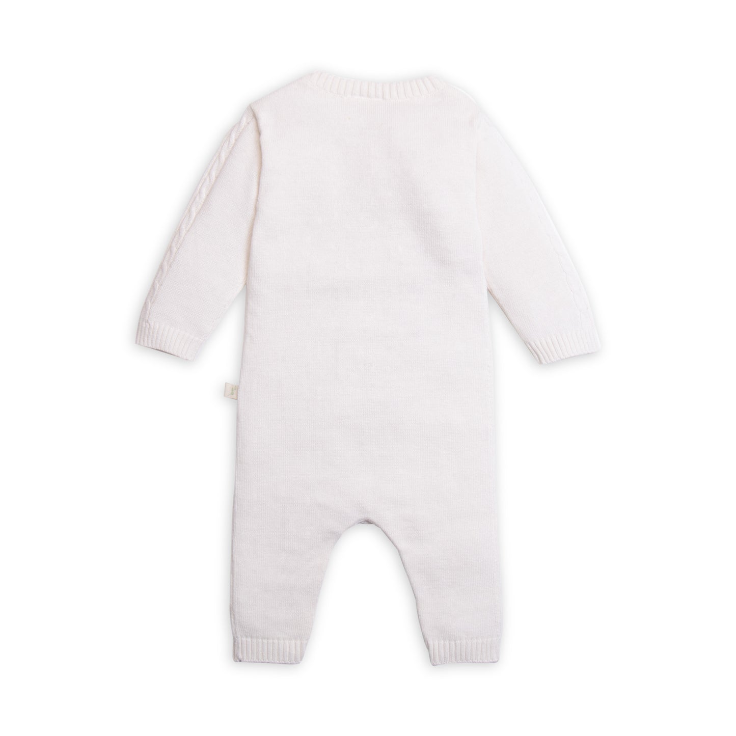 Tiny Twig Cable Knit Growsuit - Snow White | Tops & T-Shirts | Bon Bon Tresor