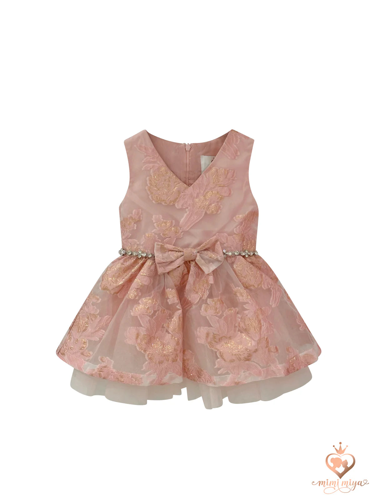 Mimi Miya Amelia Brocade Girls Dress