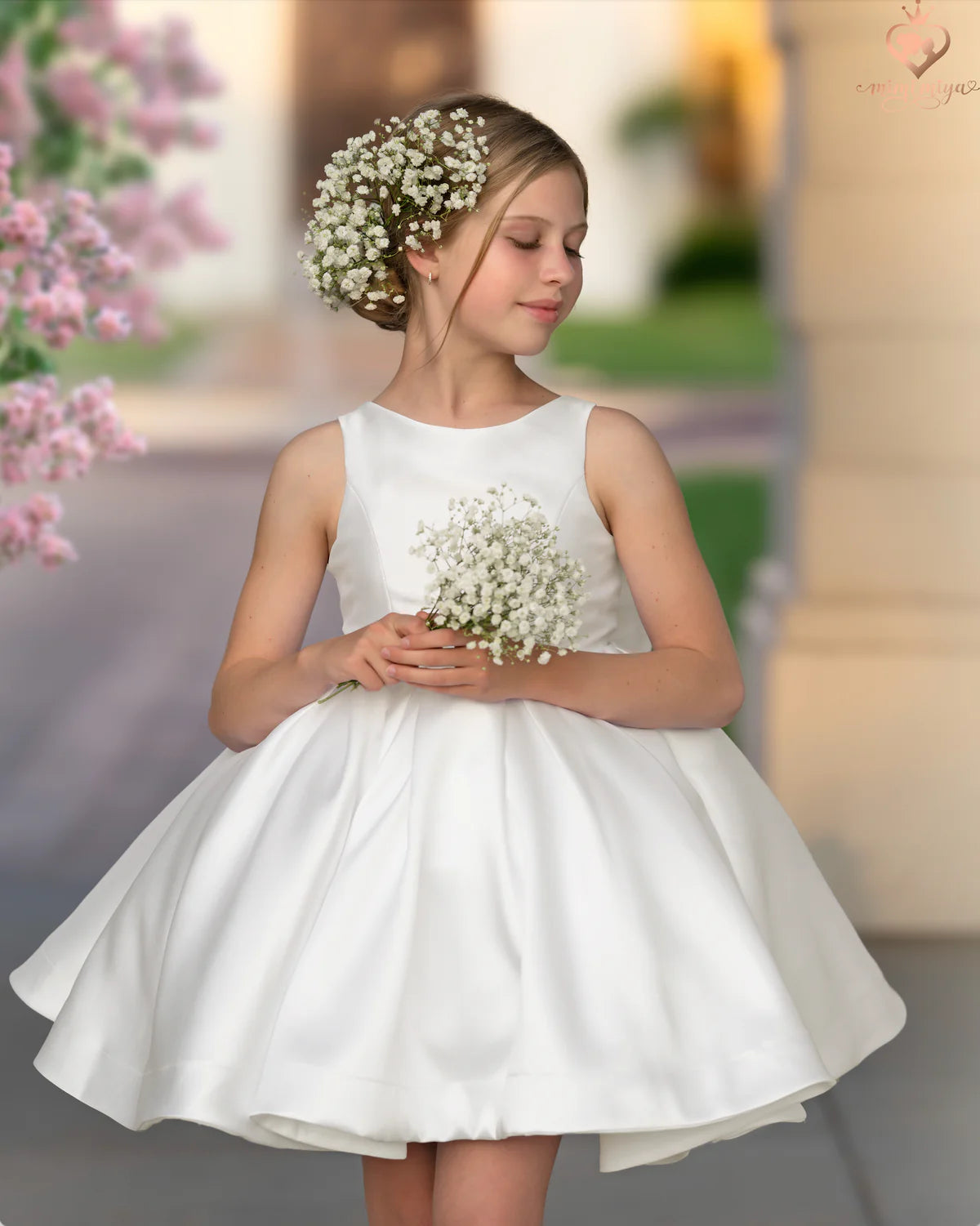 Mimi Miya Couture Charlotte Dress | Flower Girl & Communion Dresses | Bon Bon Tresor
