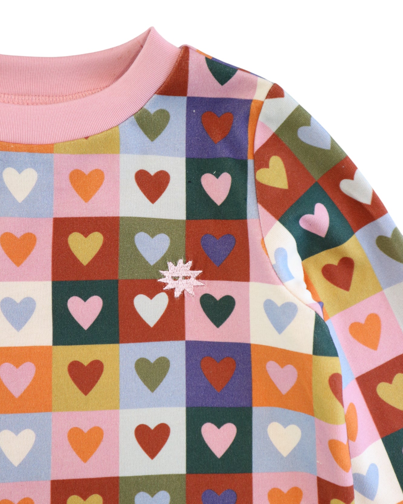 Kapow Kids Girls Heart Checkerboard Dress | Dresses | Bon Bon Tresor