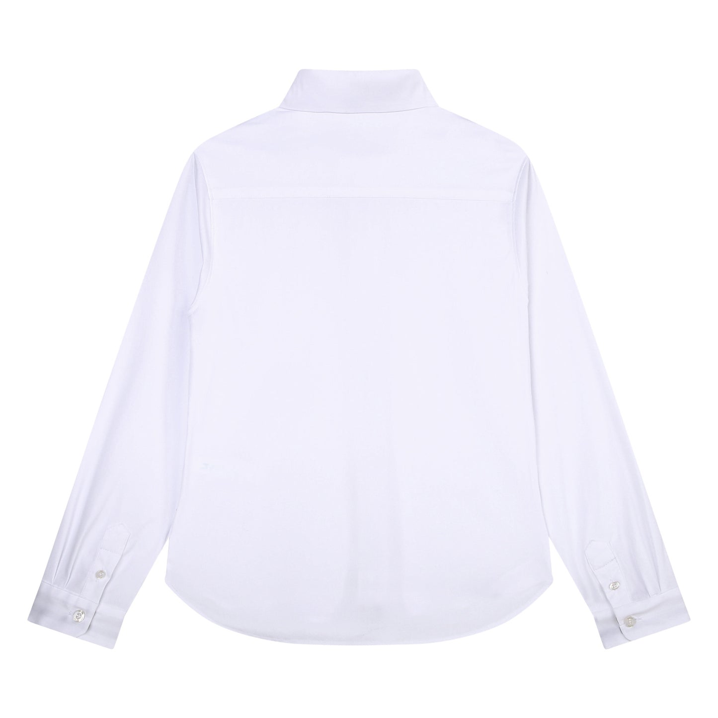 BOSS KIDSWEAR Boys White Oxford Long Sleeve Shirt - Signature Stripe | Suits & Sets | Bon Bon Tresor
