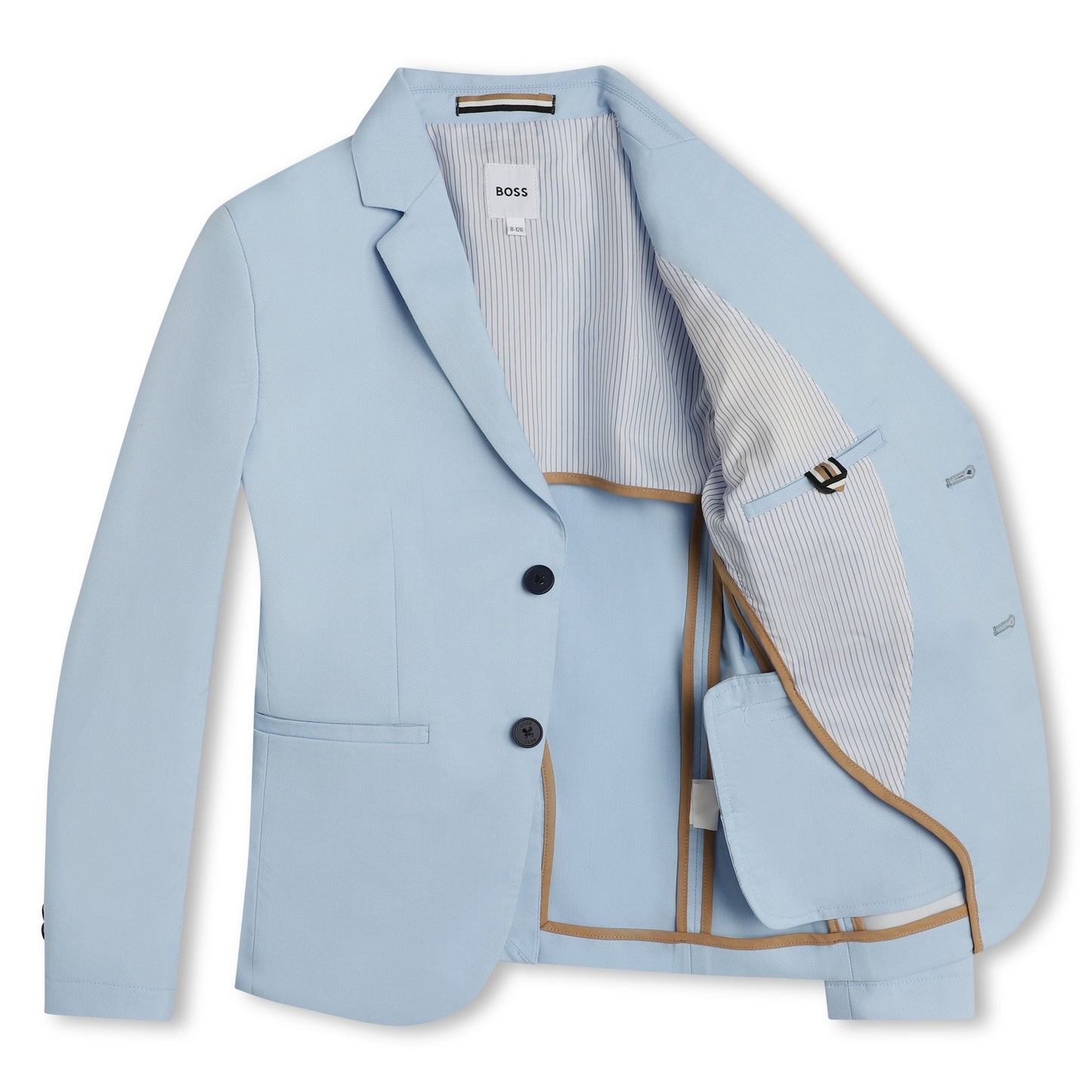 BOSS KIDSWEAR Boys Pale Blue Suit Jacket | Suits & Sets | Bon Bon Tresor