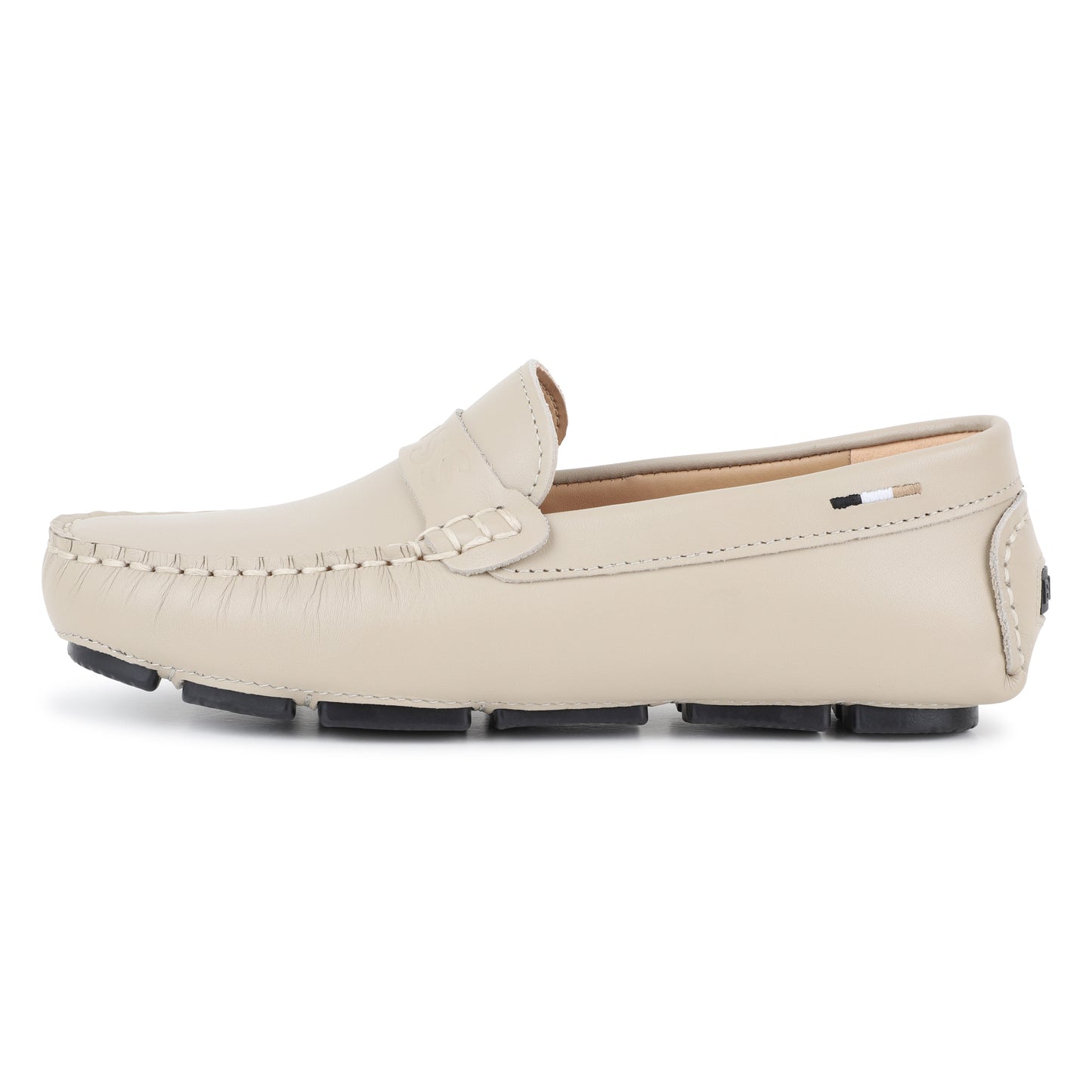 BOSS KIDSWEAR Boys Stone Leather Loafers | Moccasins & Loafers | Bon Bon Tresor