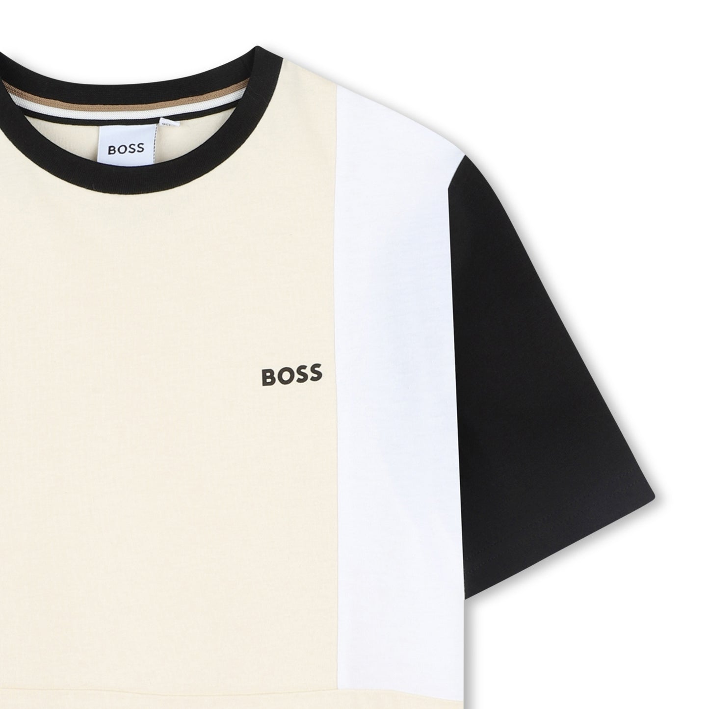BOSS KIDSWEAR Boys Colour Blocked Cotton T-Shirt | Tops & T-Shirts | Bon Bon Tresor