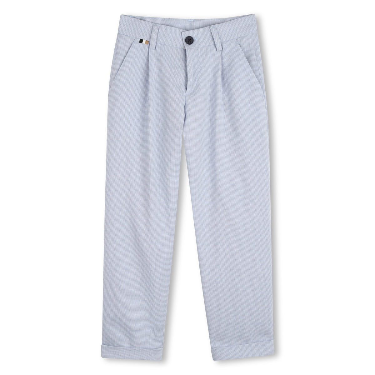 BOSS Boys Ceremonial Suit Trousers - Pewter | Suits & Sets | Bon Bon Tresor