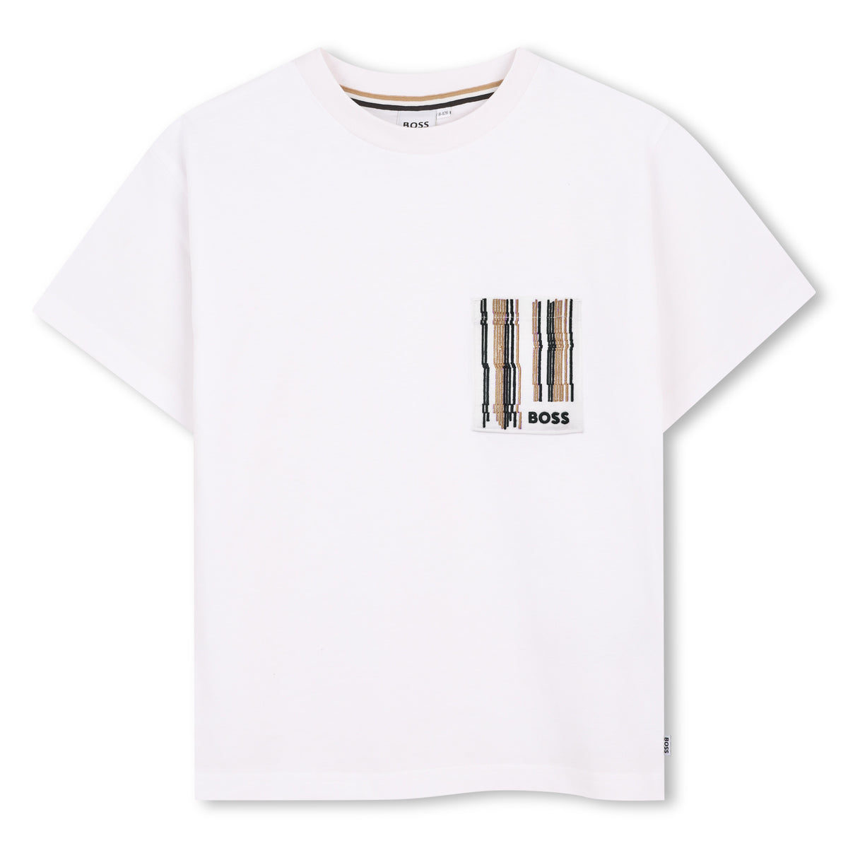 BOSS Boys White Graphics Short Sleeve T-Shirt | Tops & Shirts | Bon Bon Tresor
