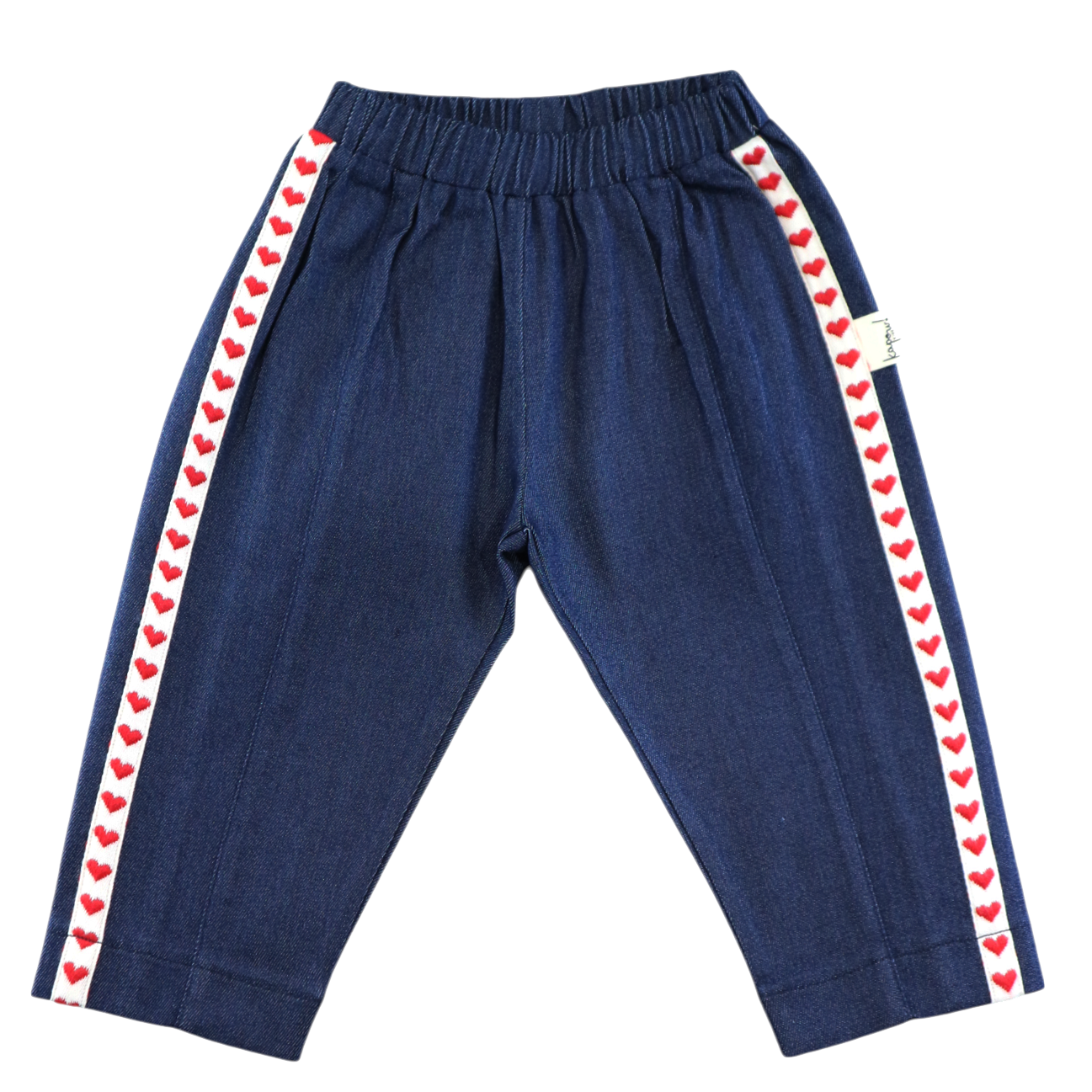 Kapow Kids Girls Denim Love Slouchy Pants | Trousers | Bon Bon Tresor