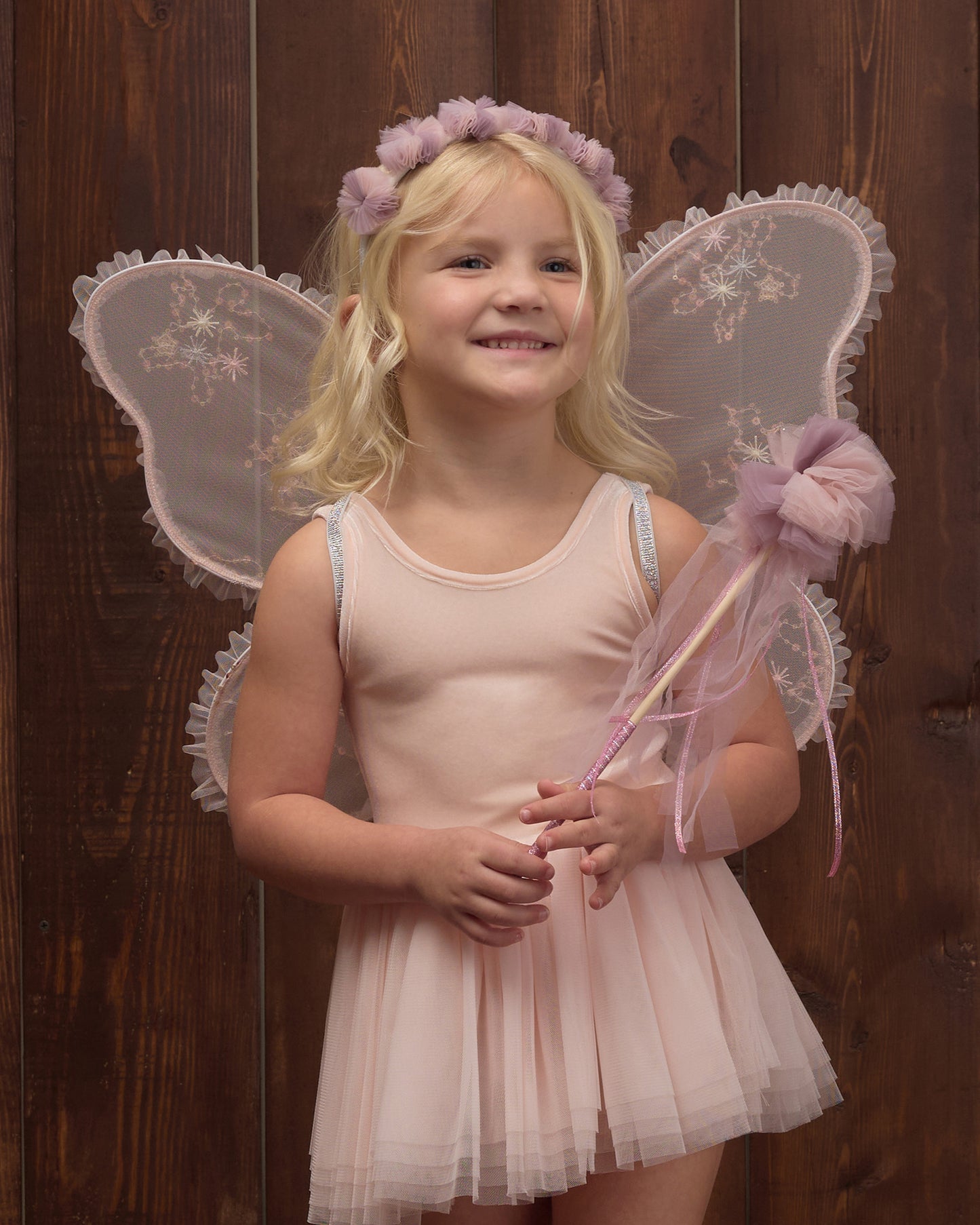 Noralee Pom Pom Crown + Wand - Sugar Plum