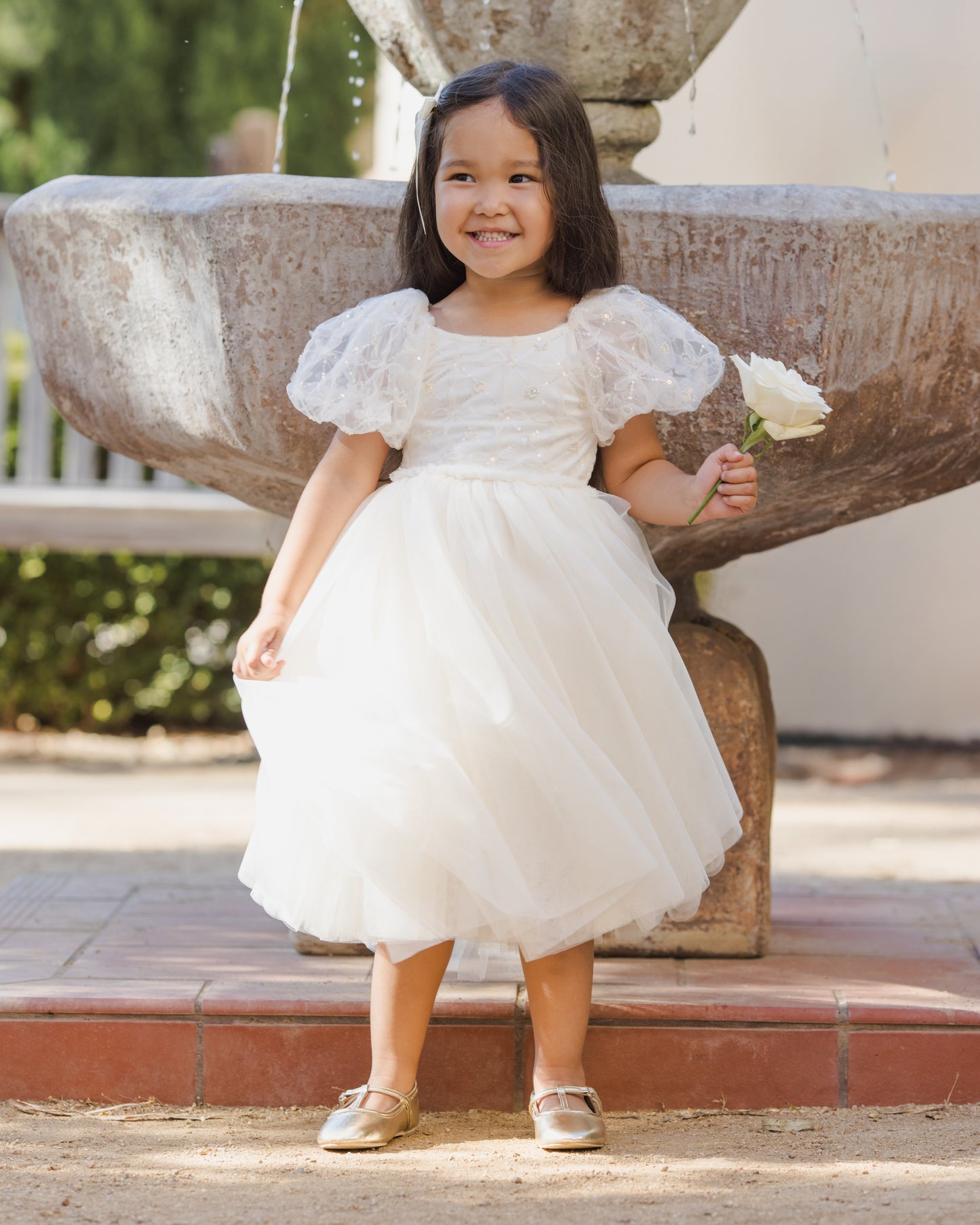 Noralee Girls Dorothy Dress - Ivory | Dresses | Bon Bon Tresor