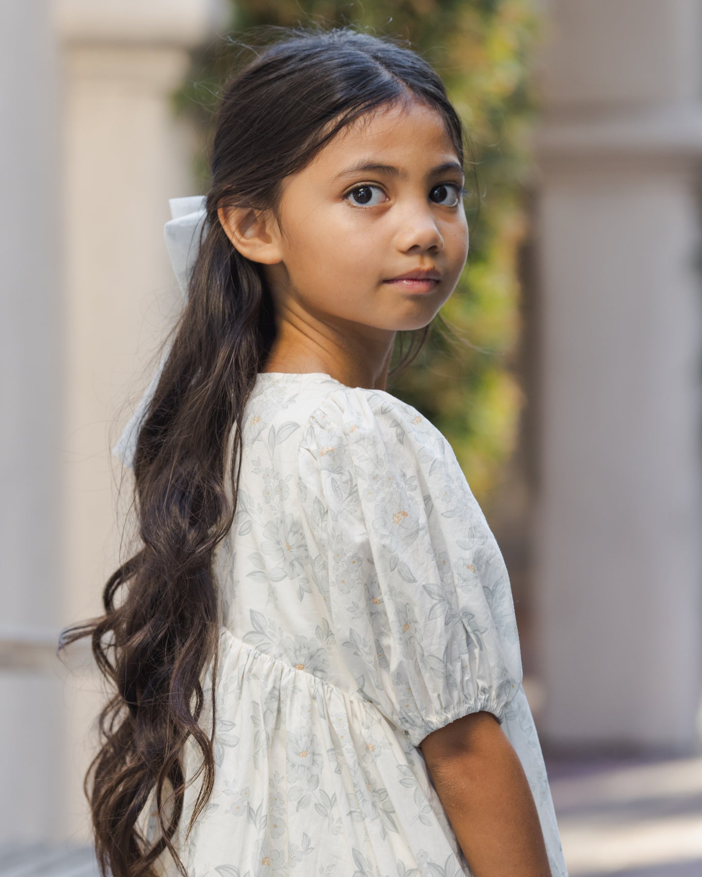 Noralee Girls Luna Dress - Mist English Rose | Dresses | Bon Bon Tresor