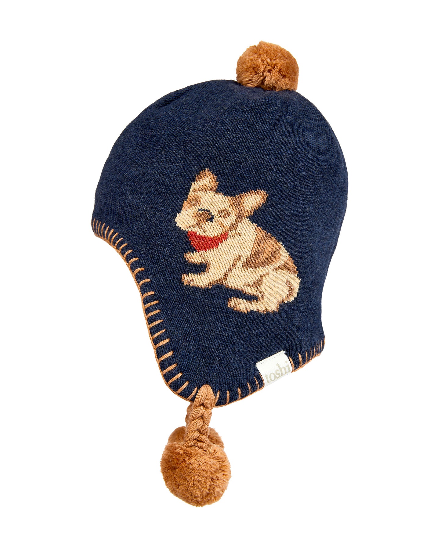 Toshi Organic Earmuff Storytime Frenchie | Hats | Bon Bon Tresor