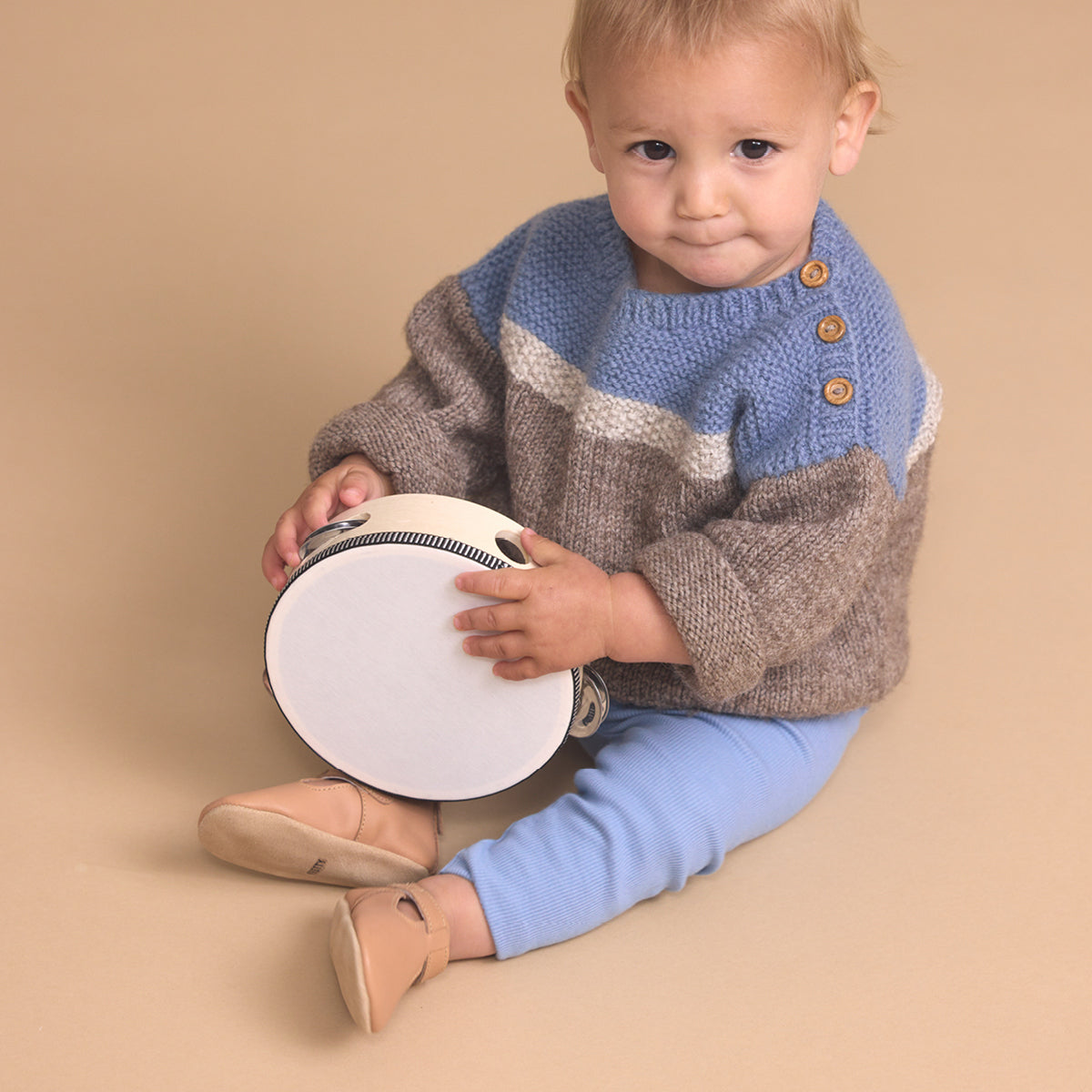 Pretty Brave Baby Boys Amsterdam Tan Shoes | Dress Shoes | Bon Bon Tresor