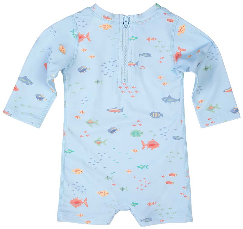 Toshi Swim Baby Onesie Long Sleeve Reef | Swimwear | Bon Bon Tresor