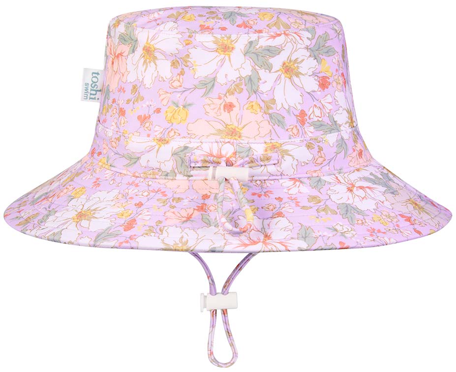 Toshi Swim Baby Sun Hat Classic Dahlia | Swimwear | Bon Bon Tresor