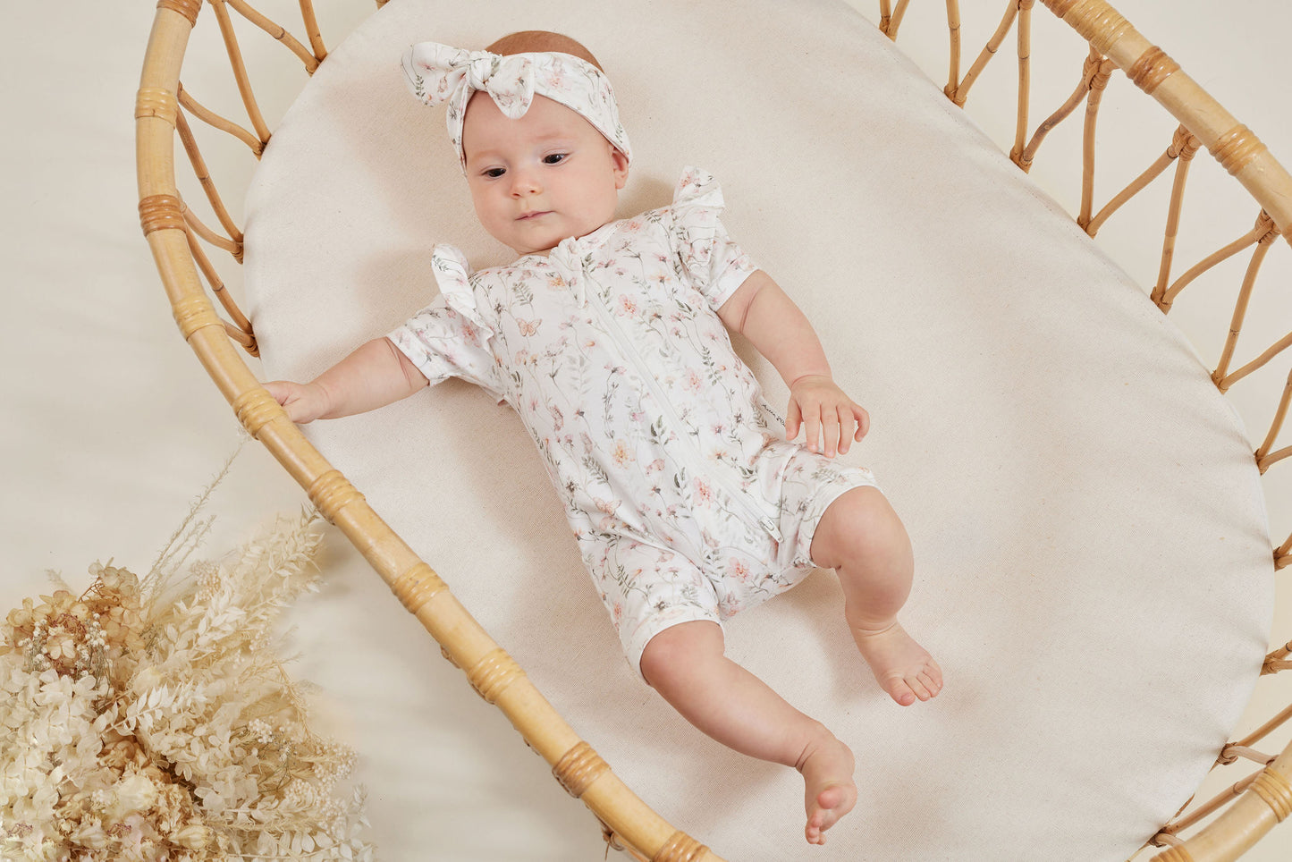 Aster and Oak Secret Garden Zip Romper | Rompers & Playsuits | Bon Bon Tresor