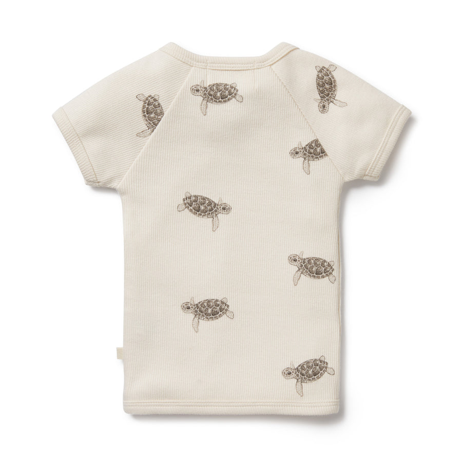 Wilson and Frenchy Organic Organic Kimono Top Tiny Turtle | Tops & T-Shirts | Bon Bon Tresor