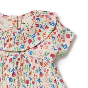 Wilson and Frenchy Crinkle Ruffle Dress Tropical Garden | Dresses & Skirts | Bon Bon Tresor