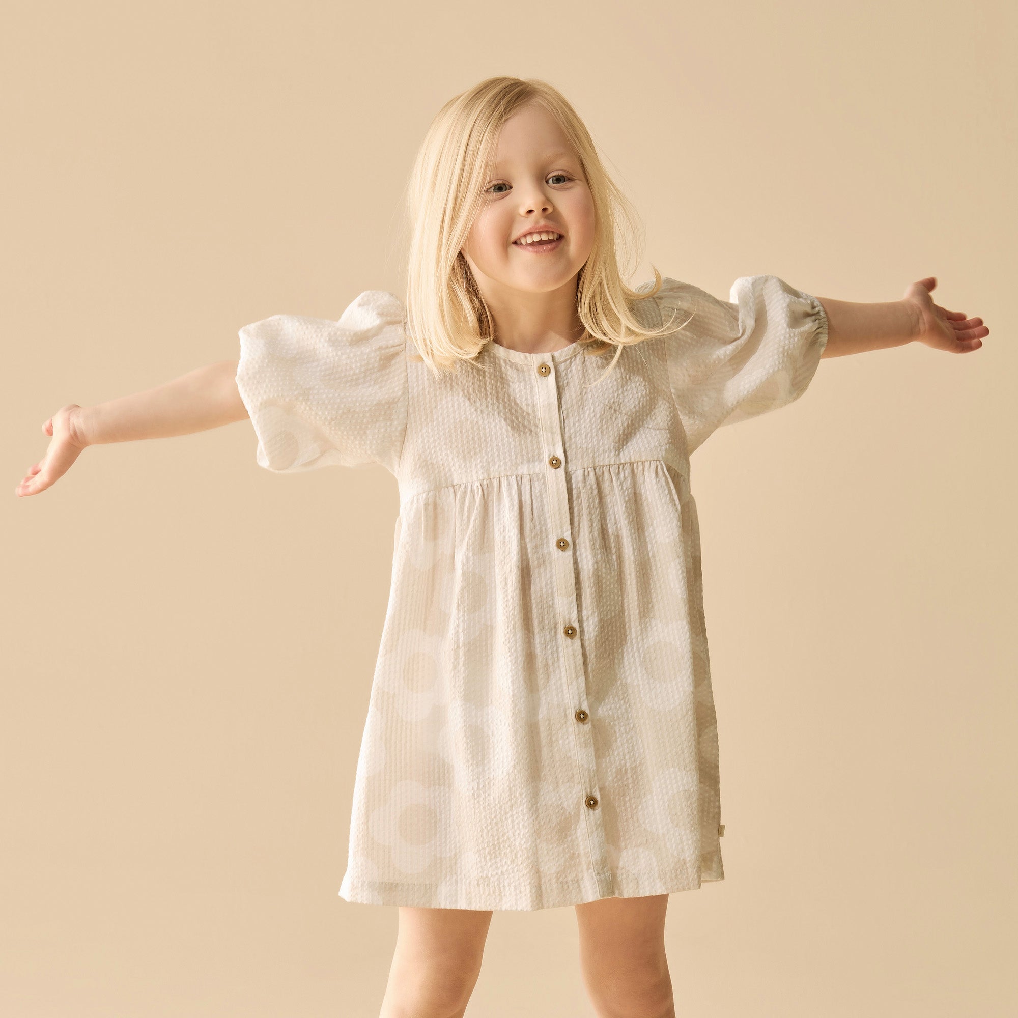 Wilson and Frenchy Daisy Bloom Organic Button Dress