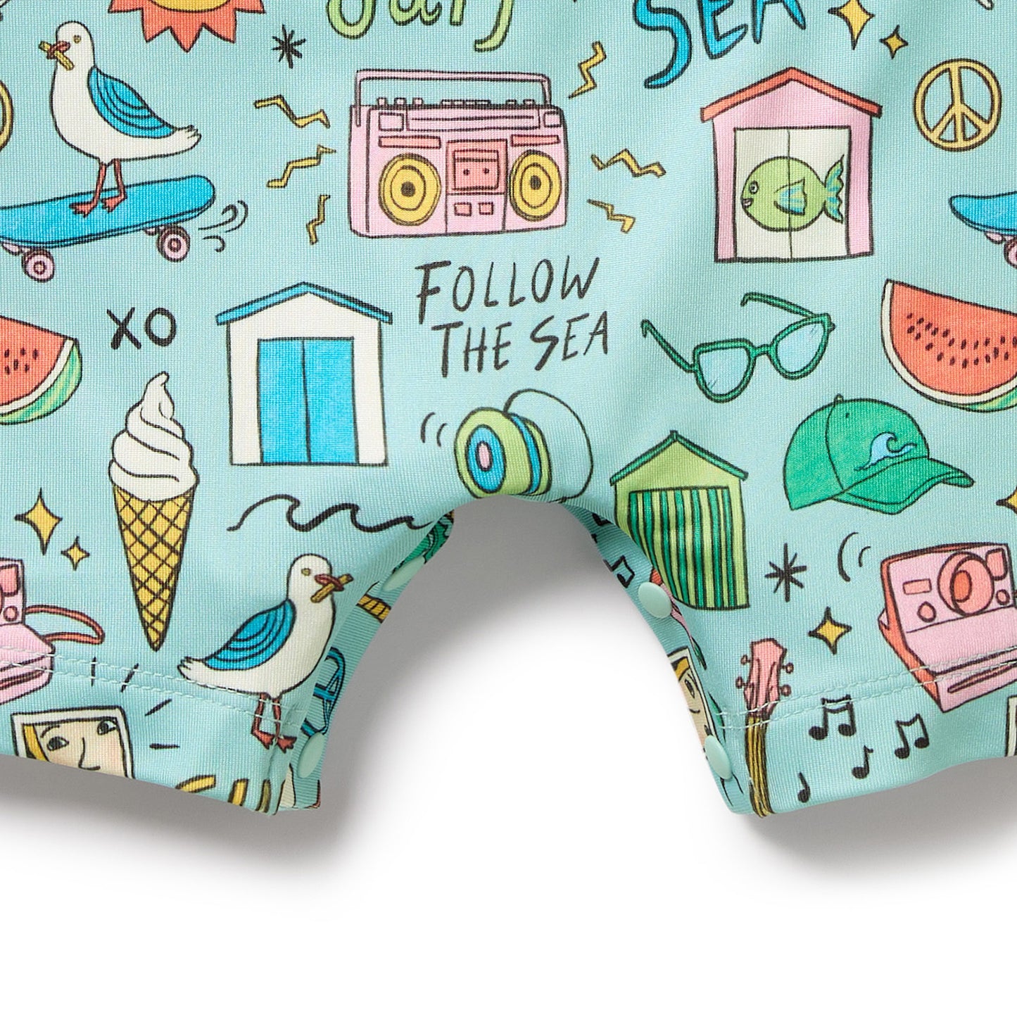 Wilson and Frenchy Boys Sun Surf & Sea One Piece Boyleg Swimsuit | Swimwear | Bon Bon Tresor
