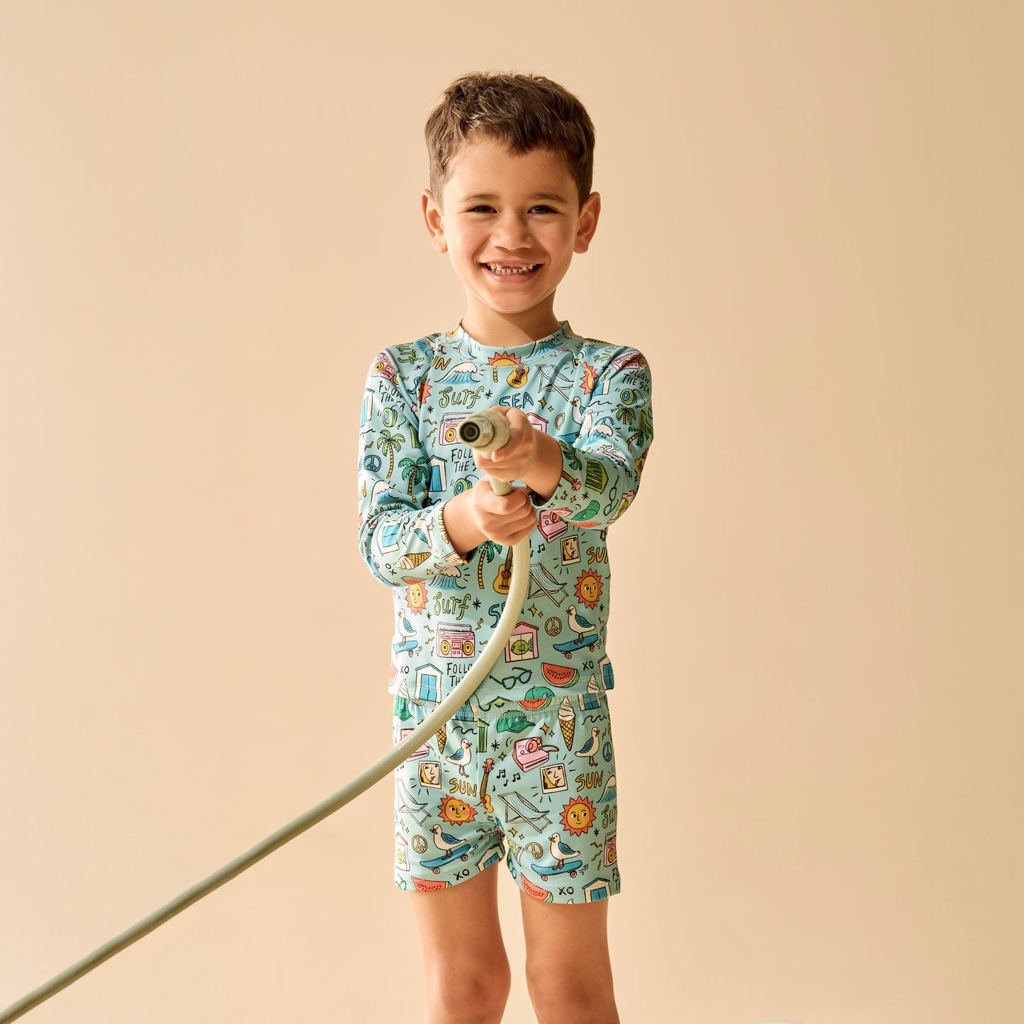 Wilson and Frenchy Sun Surf & Sea Rashie Swim Set | Swimwear | Bon Bon Tresor