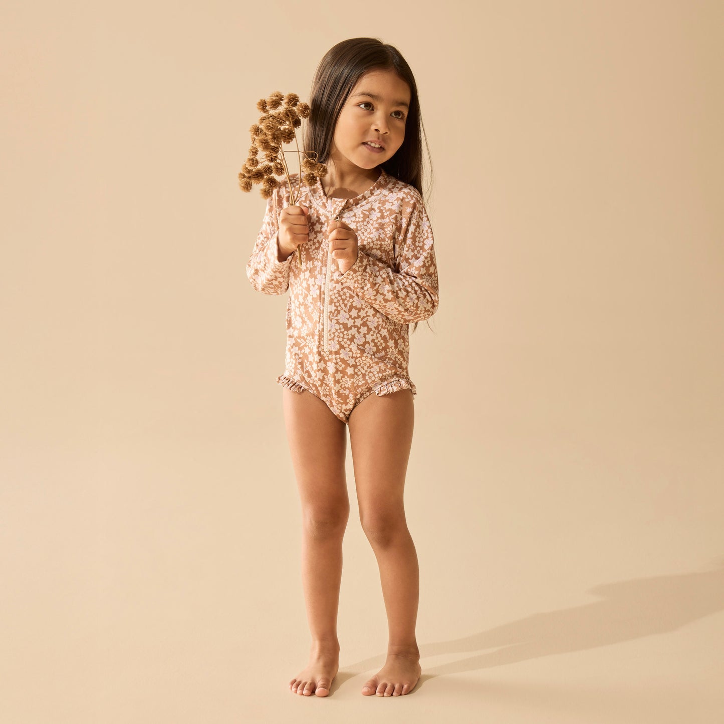 Wilson and Frenchy Hazel Floral Long Sleeved Swimsuit | Swimwear | Bon Bon Tresor