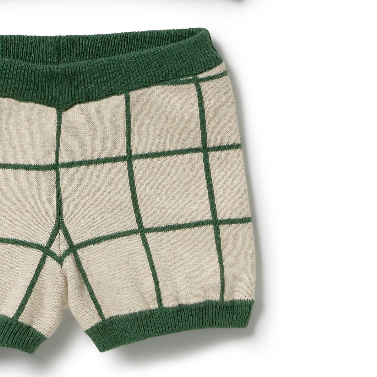 Wilson and Frenchy Baby Boys Lagoon Organic Knitted Check Set | Outfit Sets | Bon Bon Tresor