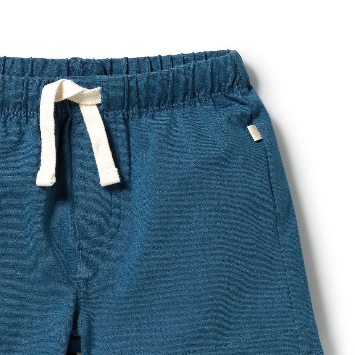 Wilson and Frenchy Bright Blue Organic Tie Front Short | Shorts | Bon Bon Tresor