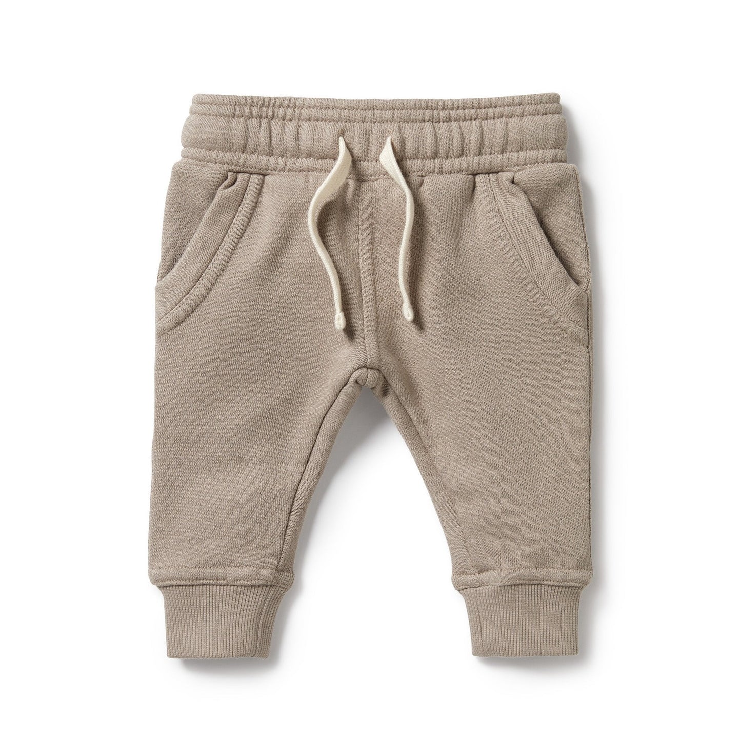 Wilson and Frenchy Organic French Terry Pant Stone | Pants & Shorts | Bon Bon Tresor