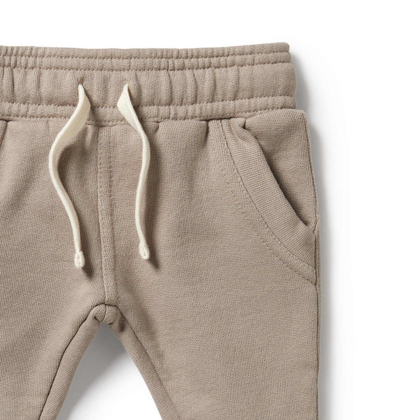 Wilson and Frenchy Organic French Terry Pant Stone | Pants & Shorts | Bon Bon Tresor