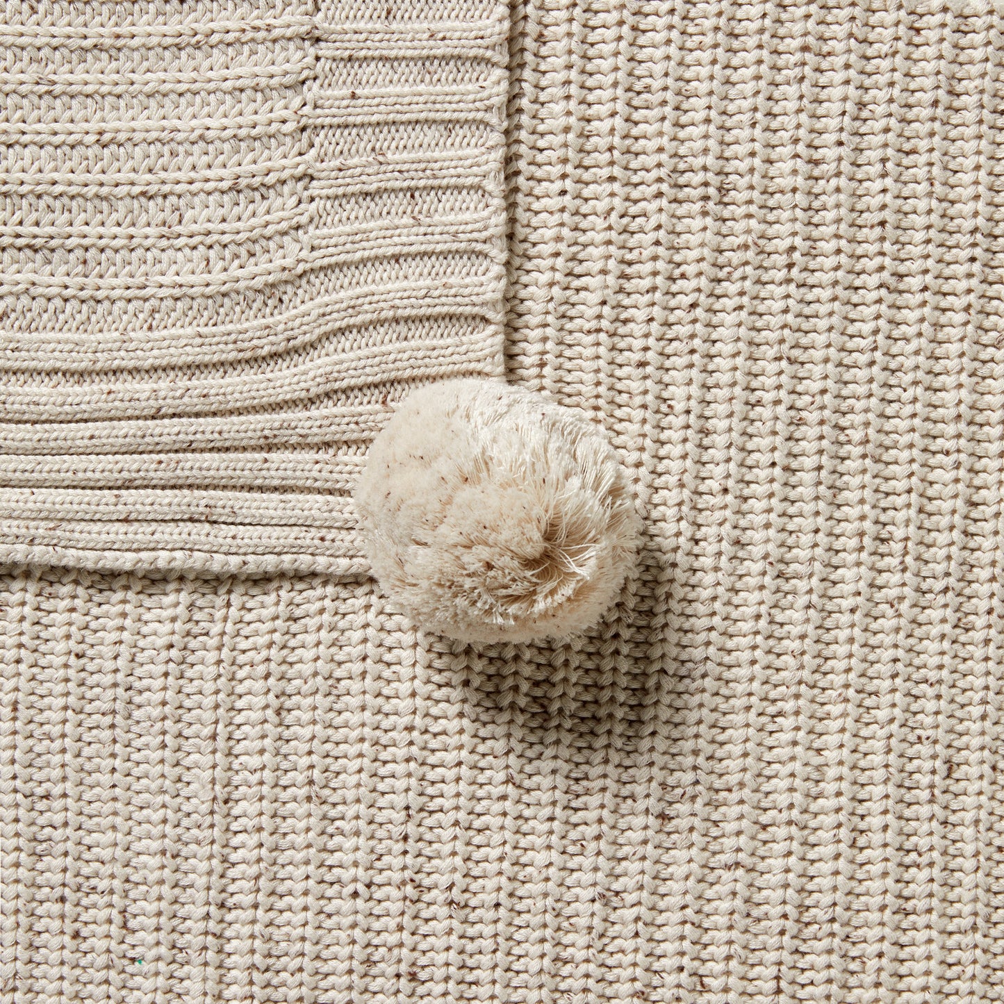 Wilson and Frenchy Organic Knitted Blanket - Cookie and Cream | Blankets | Bon Bon Tresor