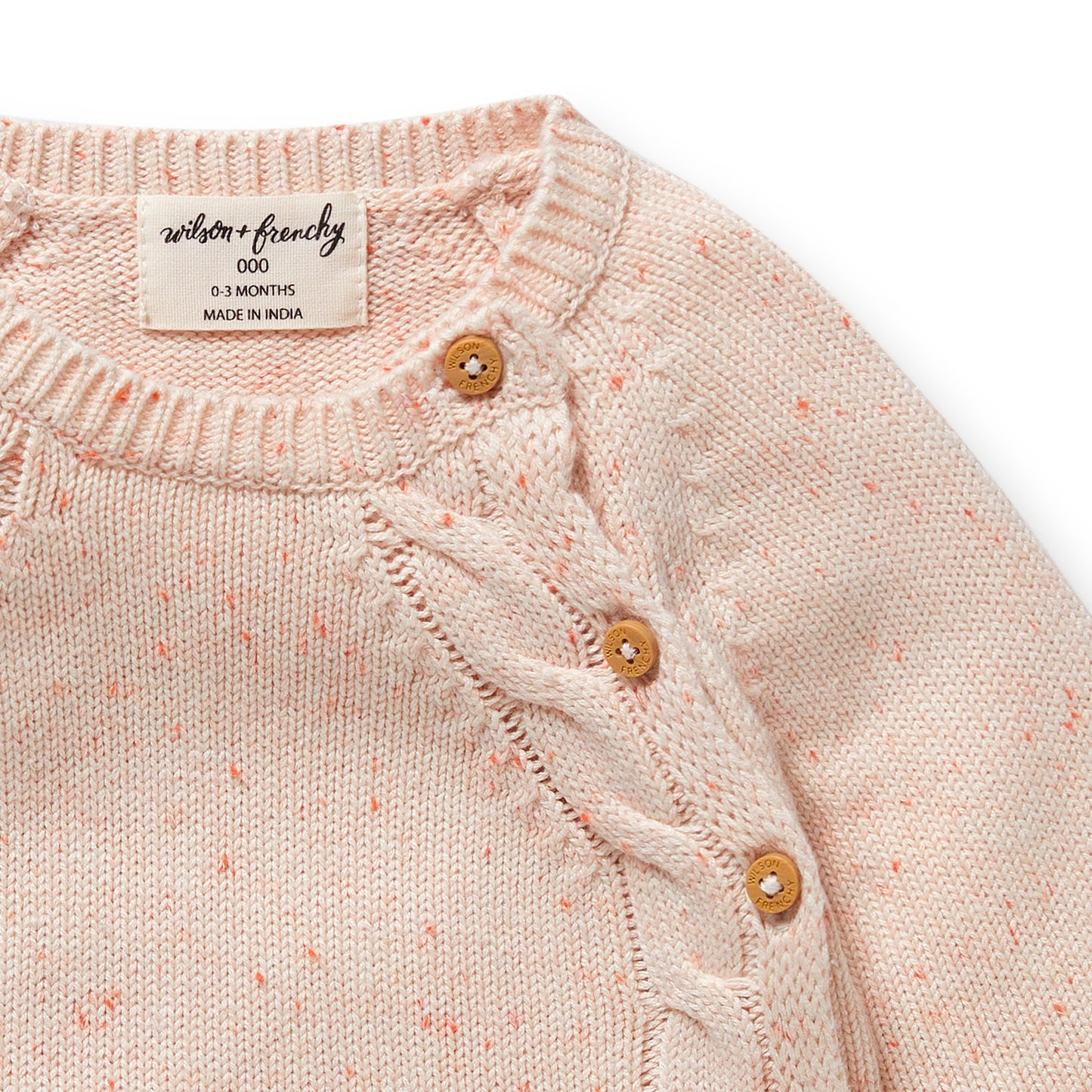Wilson and Frenchy Organic Knitted Kimono Cardigan - Fairy Floss | Sweaters & Knitwear | Bon Bon Tresor