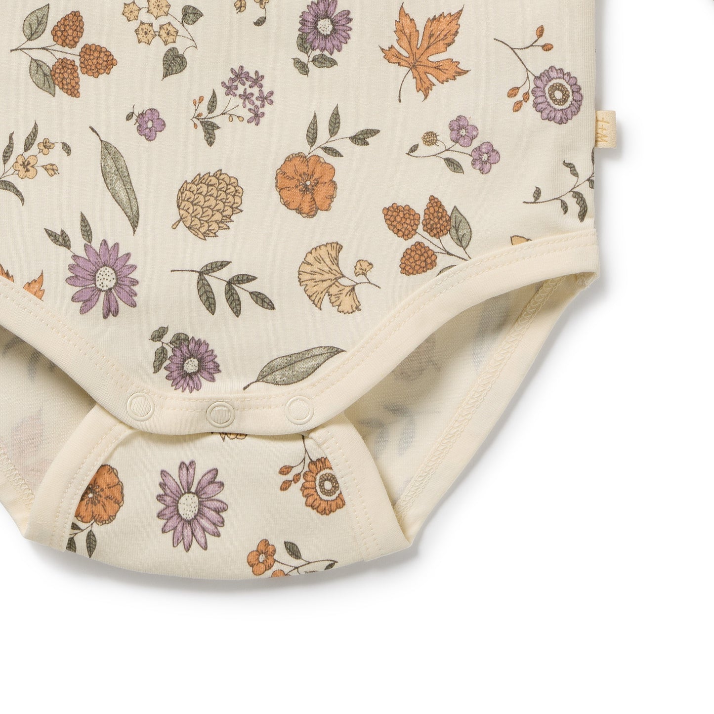 Wilson and Frenchy Girls Organic Long Sleeved Bodysuit - Maple Glow | Rompers & Playsuits | Bon Bon Tresor