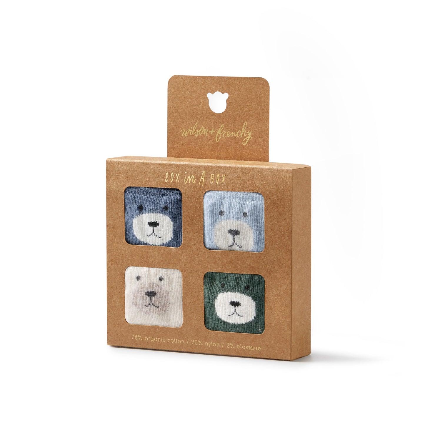 Wilson and Frenchy Boys Organic 4 Pack Baby Socks | Socks | Bon Bon Tresor