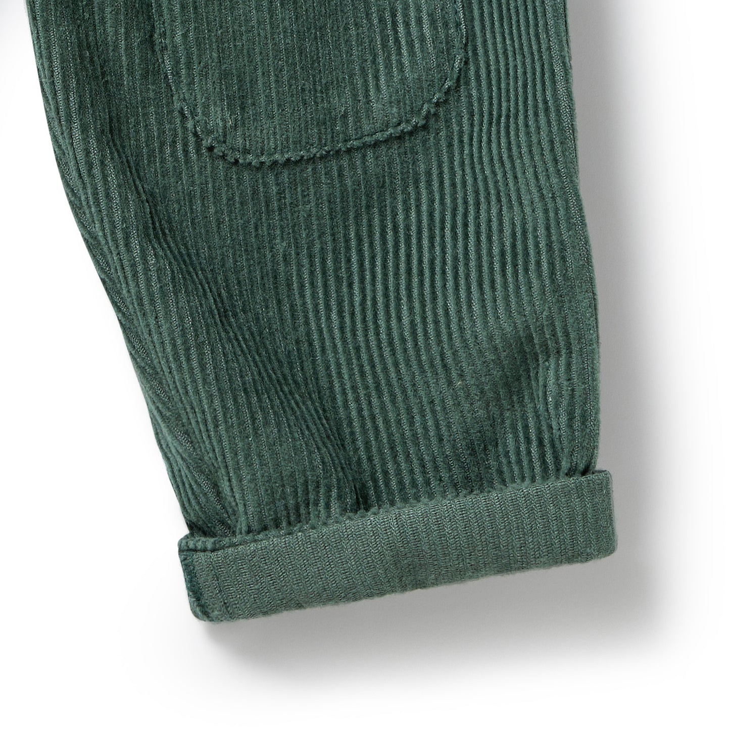 Wilson and Frenchy Organic Corduroy Pant - Moss Green | Trousers | Bon Bon Tresor