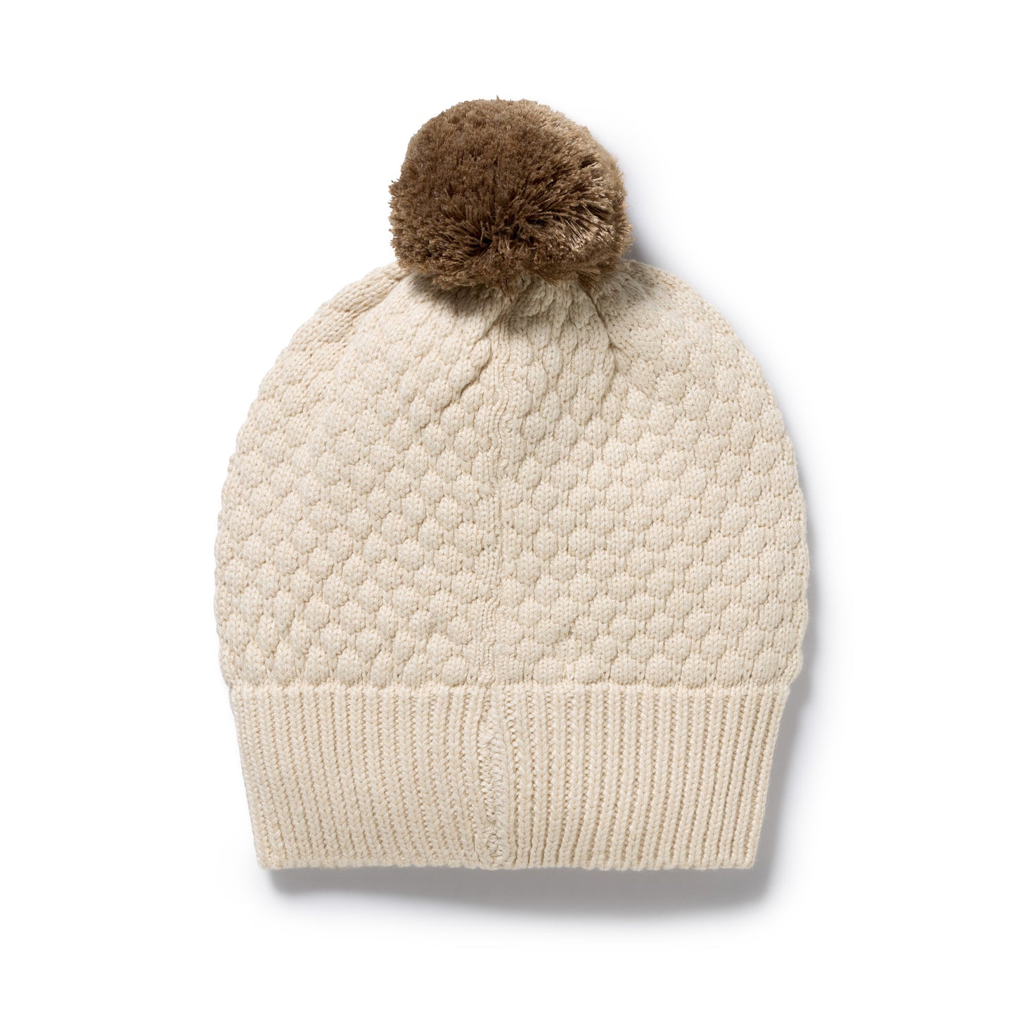 Wilson and Frenchy Organic Knitted Bubble Hat - Cream | Hats | Bon Bon Tresor