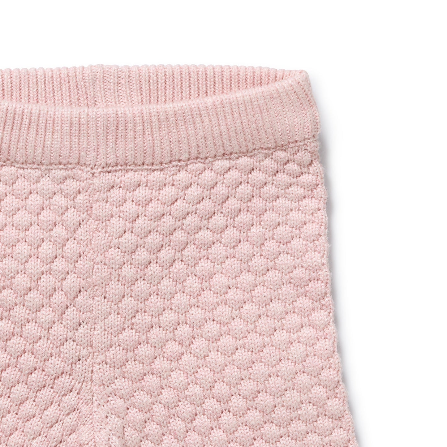 Wilson and Frenchy Girls Organic Knitted Bubble Pant - Marshmellow | Trousers | Bon Bon Tresor